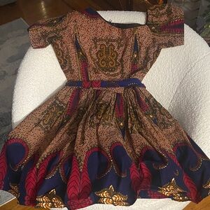 African print  women’s dress.